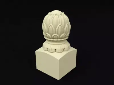 baluster statue 3D model
