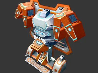 Wall Fortress - Laser Type 06 3D model