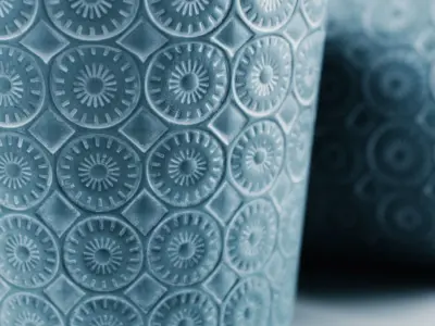Flower Pot Pattern Design 3D model