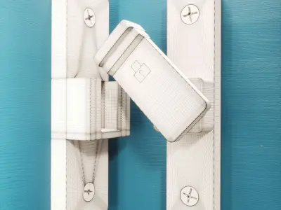 90-180 Degree Sliding Swinging Door Lock Latch 3D model