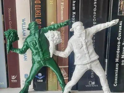 BOMBERMAN BANKSY POP ART STREET ART GRAFITTI  3D print model