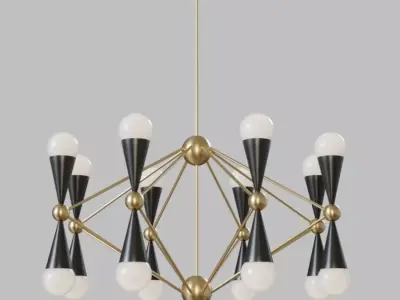 Light Sputnik Crosby 16 Chandeliert 3D model