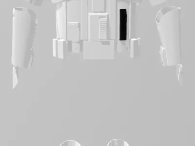 Star Wars First Order Mountain Trooper with Helmet 3D print model