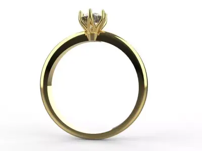3D Engagement Ring Model 3D print model