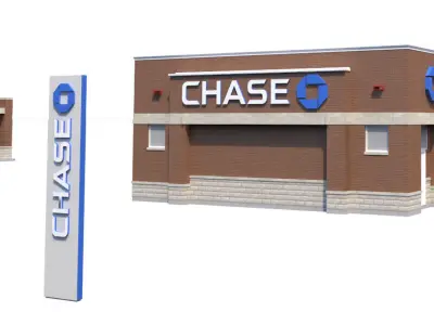 Chase Bank 3D model
