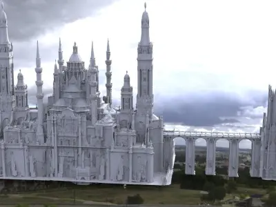 Fantasy city Coronation chambers 3D model