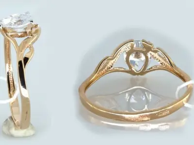 Curved ring 3D print model