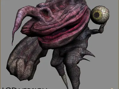 Demon Destroyer Low-poly 3D model