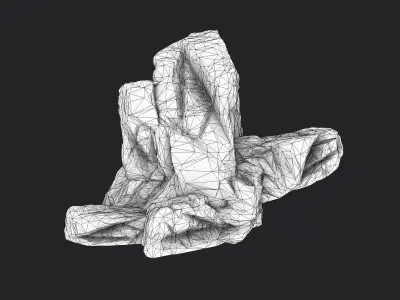 Cliff Rock 2-5 Low-poly 3D model