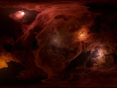 Bloodveil Nebulae 3 pack 8k 360 degrees 3D model