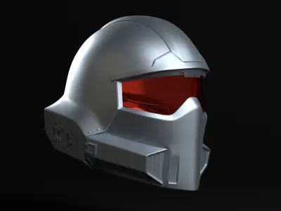 Hell driver Sci fi Helmet for Cosplay  3D print model