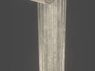 Pillar greek column Free low-poly 3D model