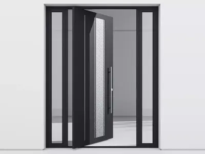 Aluminium door 126 3D model