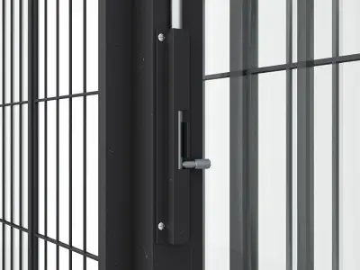 Aluminium window 15 3D model