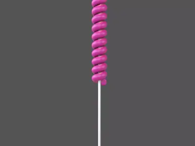 Twist Lollipop v1 004 Low-poly 3D model
