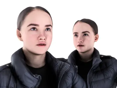 Woman street style 84 Low-poly 3D model