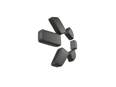 Quant Coin v1 001 Low-poly 3D model