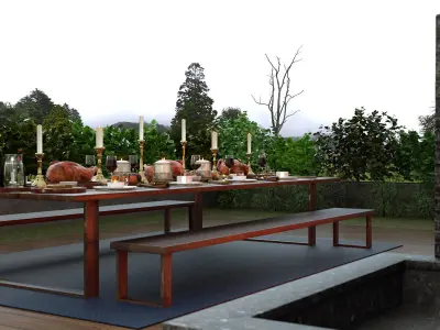 Give Thanks Feast 3D model