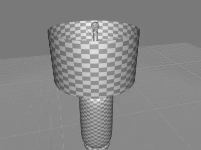 Manorhaven Resin Table Lamp 3D model