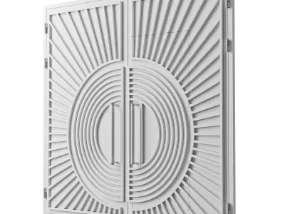 Gate black loft 04 3D model