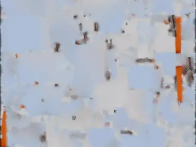 Natural Packed Snowman 3D Model Winter Figurine Low-poly 3D model