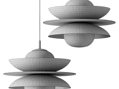 Okara Ceiling Light 3D model