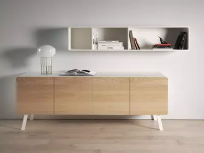 Loop E Sideboard and Shelf 3D model