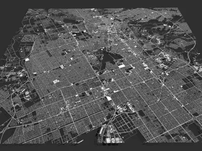 Cityscape Riyadh Saudi Arabia 3D model