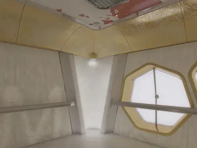 Laboratory hall 3D model