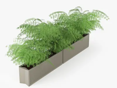 Flowerbed terracotta 3D model