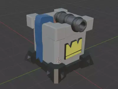 Clash Royale King Tower Default Skin 3D model