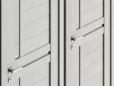 Interior doors MODERN ALFA BLK 3D model