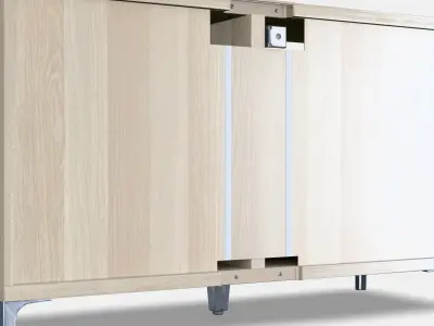 BESTA TV bench with doors 22 Low-poly 3D model purchase