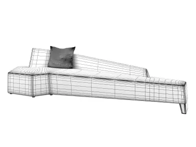 Sofa velvet 3D model