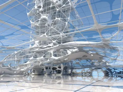 Futuristic Skyscraper 991 3D model