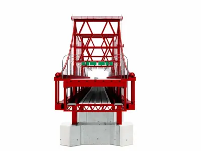 Red Bridge 3D model
