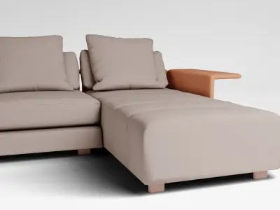 The Long Island Sofa 3D model