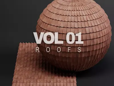 Roofs vol01 8K Seamless PBR Materials Texture