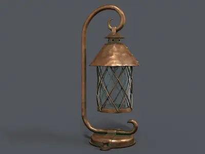 German Historical Garden Light 3D model