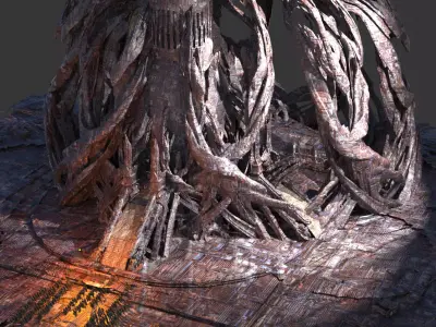 Merlin Dragon halls exterior 2 3D model