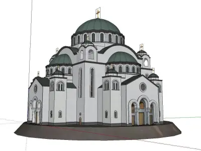 Architecture-Religion-God-Culture-Temple-06 orthodox church i... 3D model
