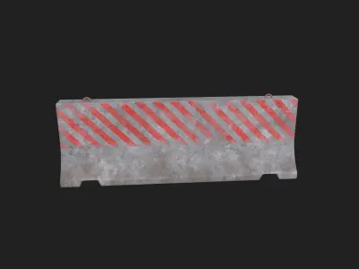 Construction site assets Low-poly 3D model