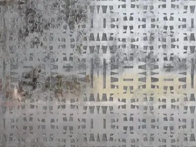 Grungy Wet Futuristic Panel Engraving PBR Seamless Texture