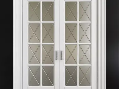 Classic sliding door 3D model