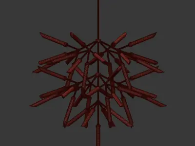 Suspension lights Spur Grande Chandelier  3D model