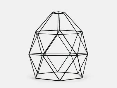 BRUNSTA pendant lampshade Low-poly 3D model