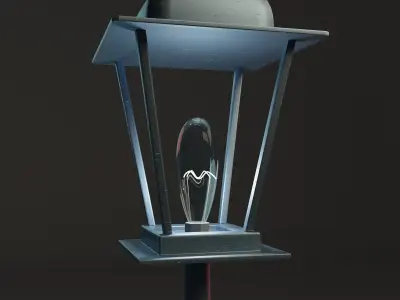 Street Lamp 3D model 8