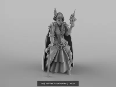 House Bellamorte - Female Gang 3D Model Pack