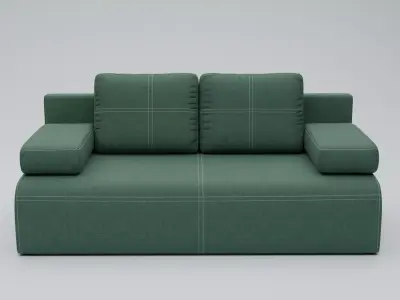 Modern Living Room Sofa Low-poly 3D model