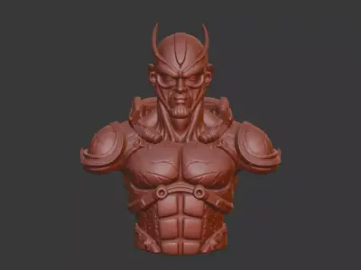 Guyver Head Bust 3D Model - STL Printable Sci-Fi Robot 3D print model